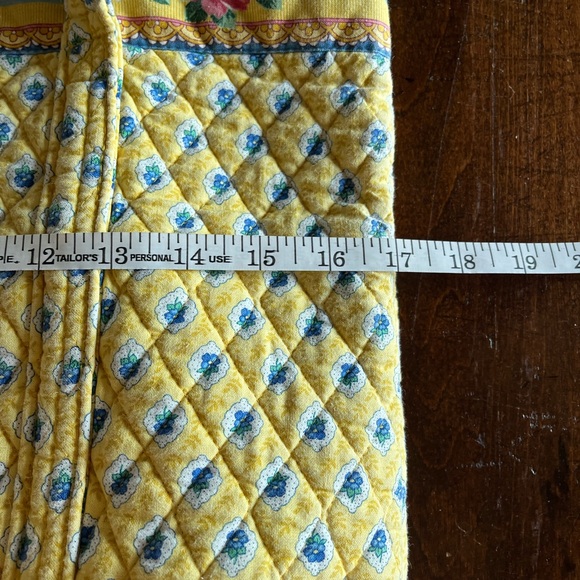 RARE Vera Bradley Elizabeth Yellow Floral Tote Bag Purse Bag 90s Y2K 2000s - Picture 6 of 8